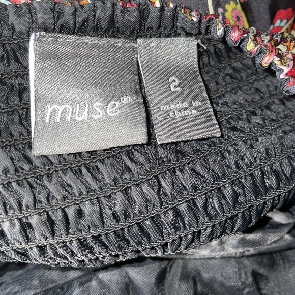 Muse for Boston Proper Women's Silk Halter‎ Paisley Floral Dress Size 2 Small - Picture 5 of 5